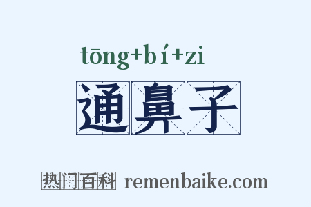 通鼻子是什么意思的图片